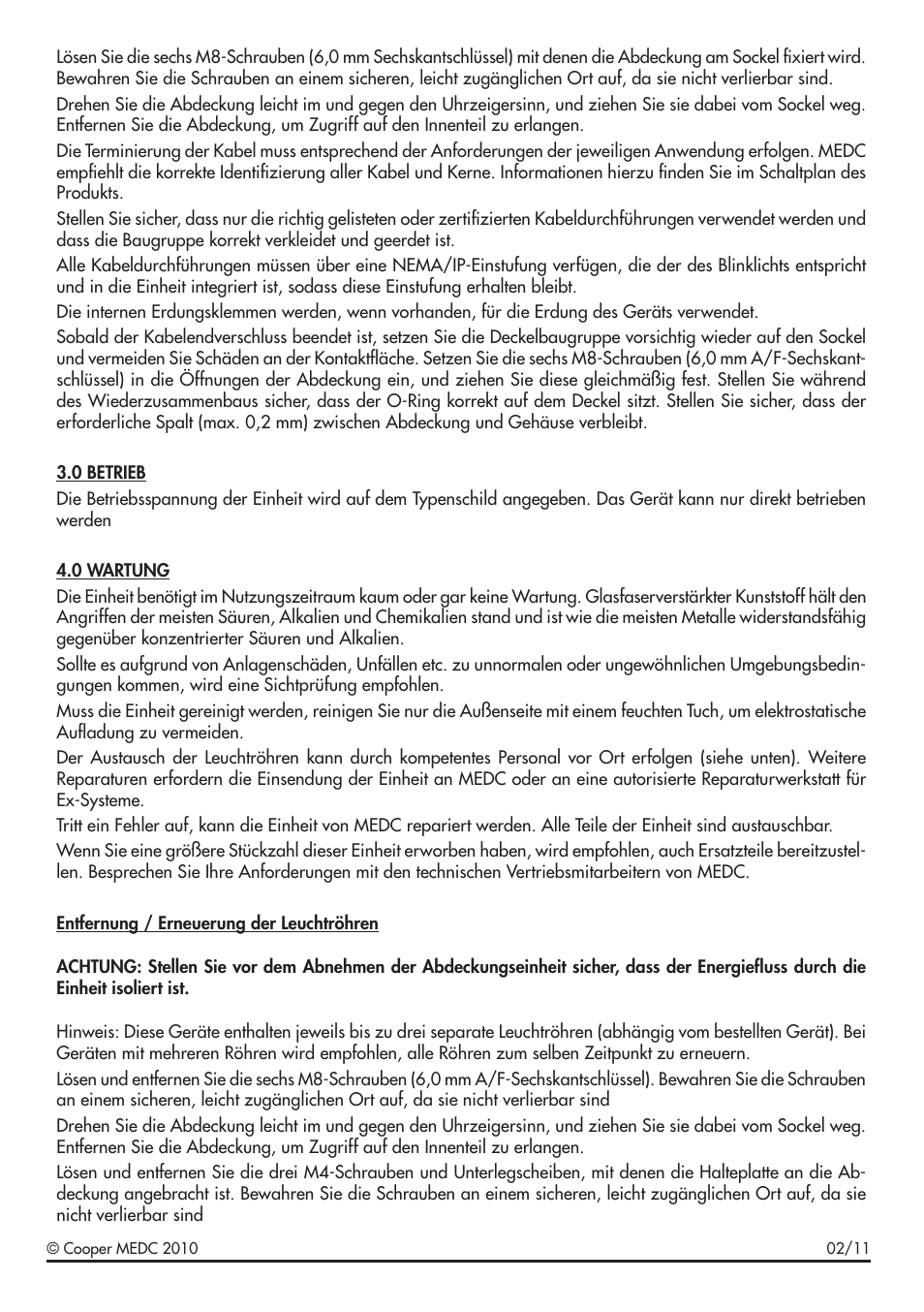 MEDC FL12 User Manual | Page 11 / 20