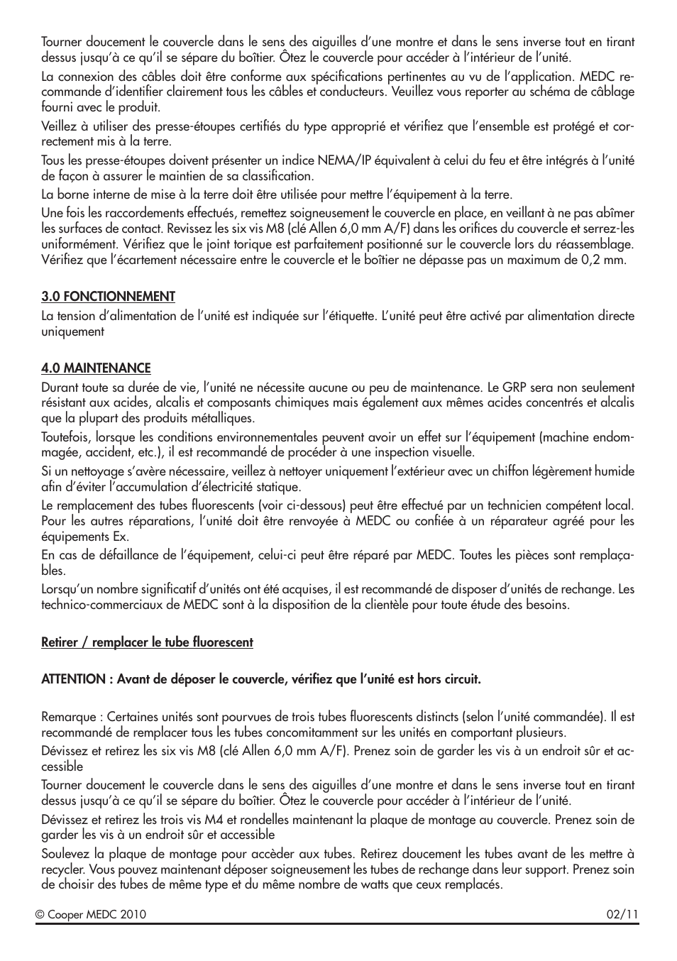 MEDC FL12 User Manual | Page 7 / 20
