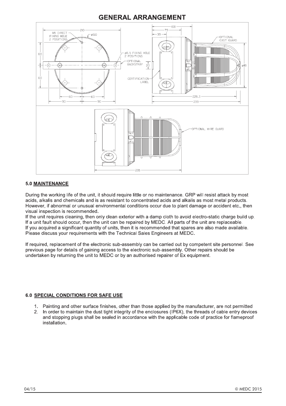 MEDC LD15 User Manual | Page 6 / 32