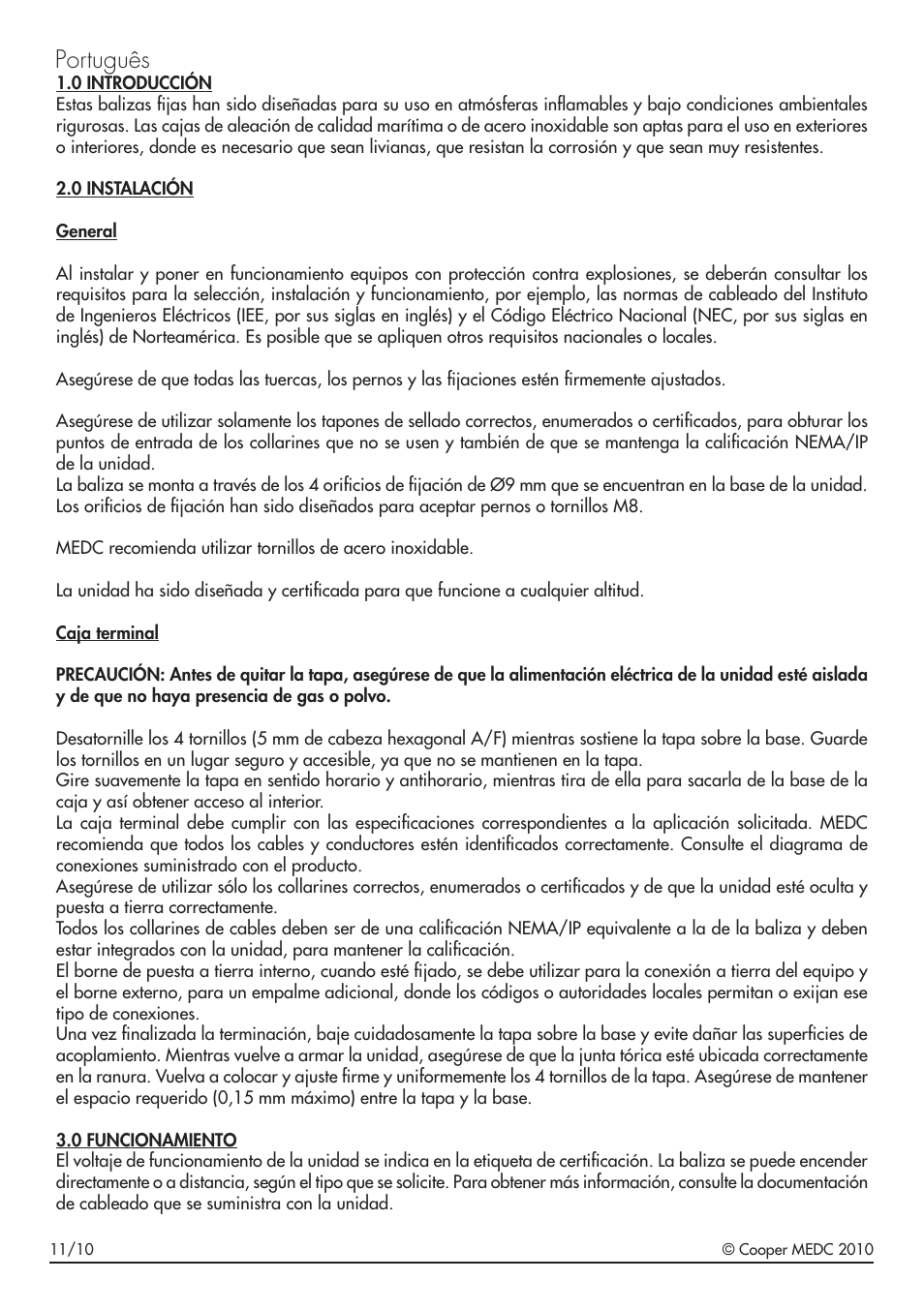 Português | MEDC SM87 LU1 User Manual | Page 18 / 24