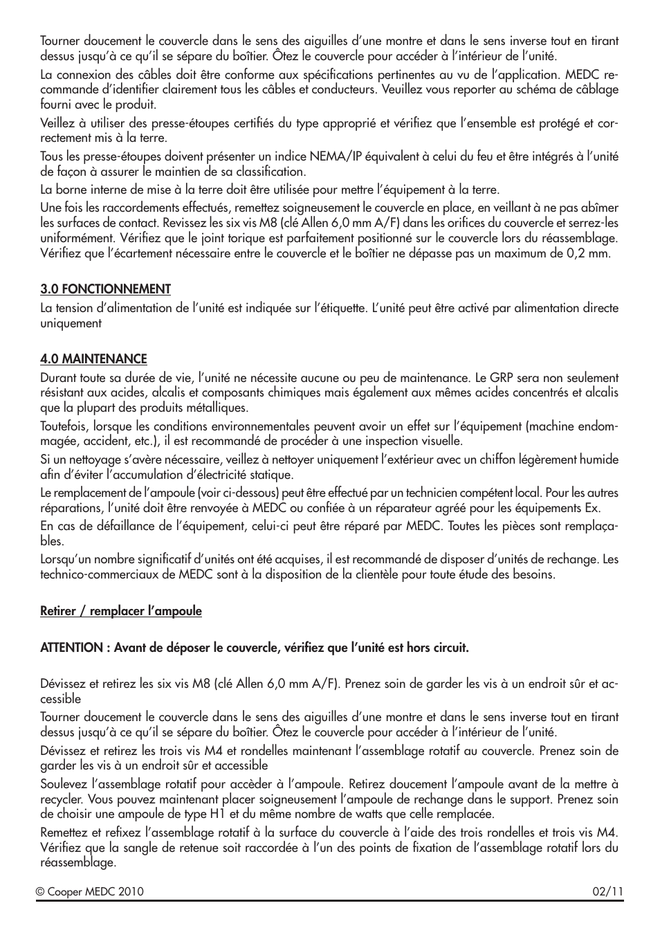 MEDC TH12 User Manual | Page 7 / 20