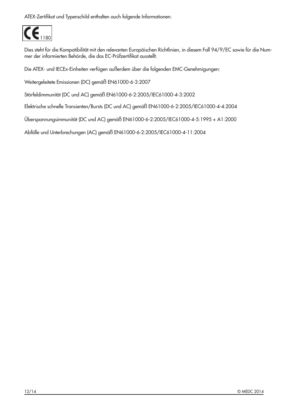 MEDC XB11 User Manual | Page 14 / 24