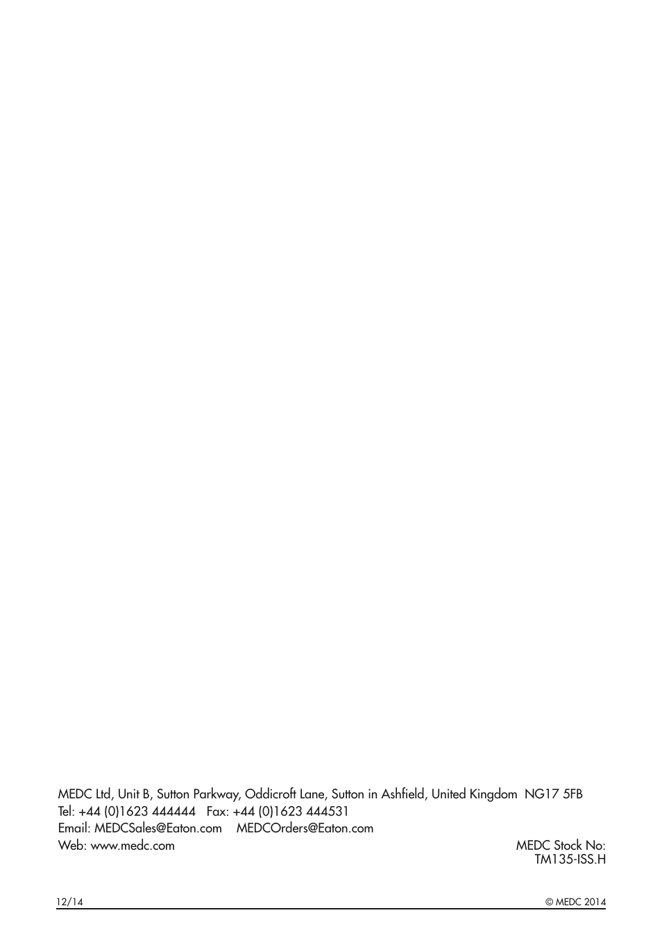 MEDC XB11 User Manual | Page 24 / 24