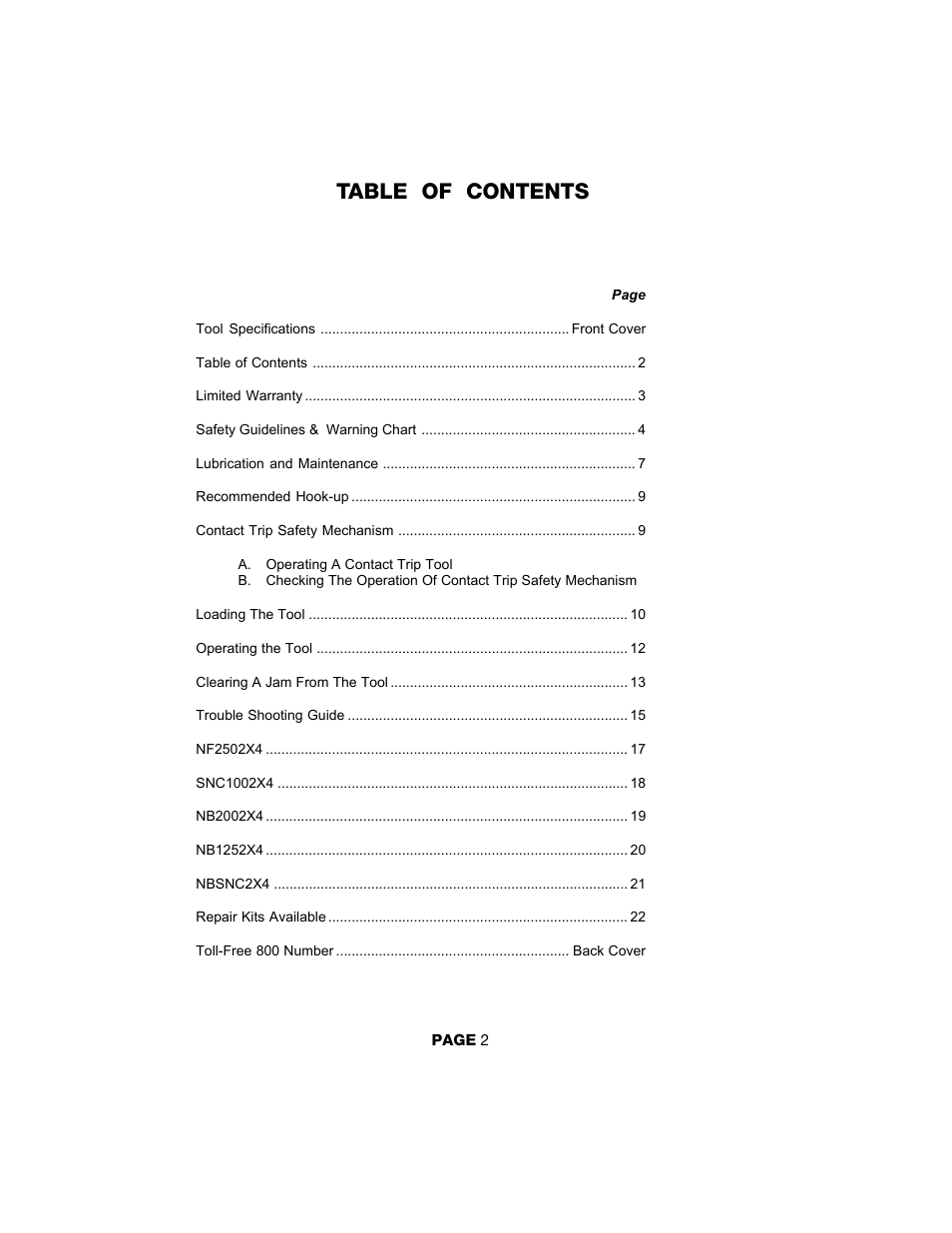 DeVillbiss Air Power Company 2by4 Contractor Series User Manual | Page 2 / 24