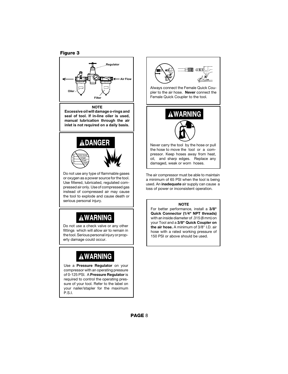 DeVillbiss Air Power Company 2by4 Contractor Series User Manual | Page 8 / 24