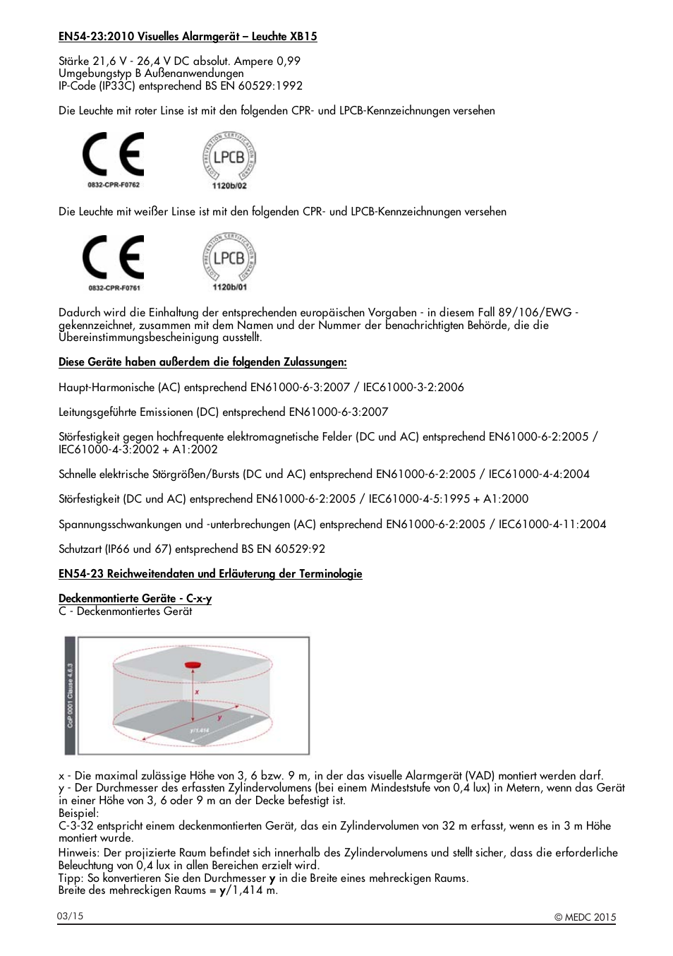 MEDC XB15 User Manual | Page 22 / 32