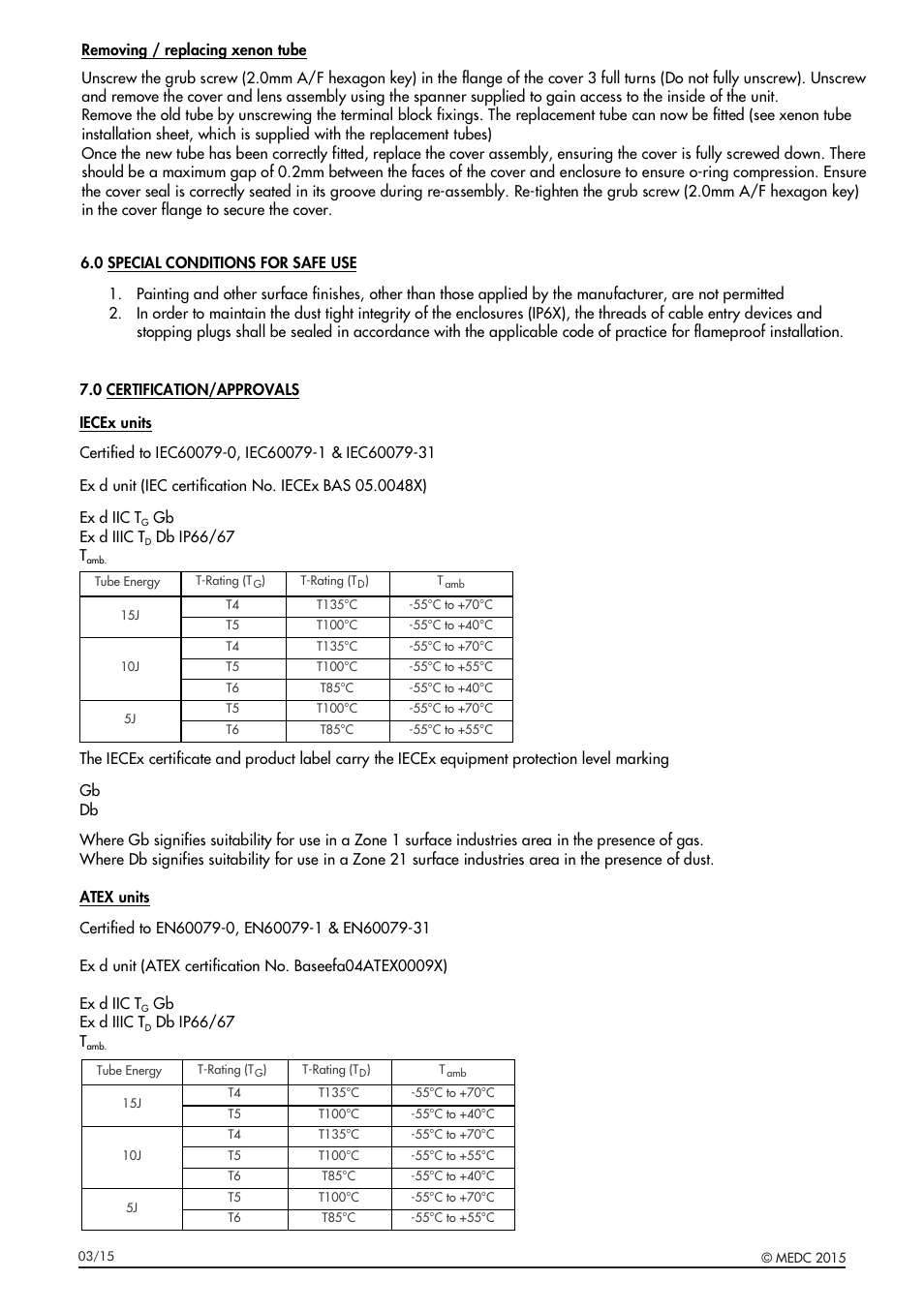 MEDC XB15 User Manual | Page 6 / 32
