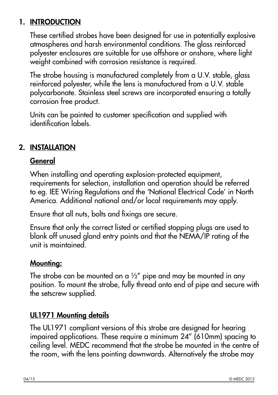 MEDC XB16 User Manual | Page 2 / 8