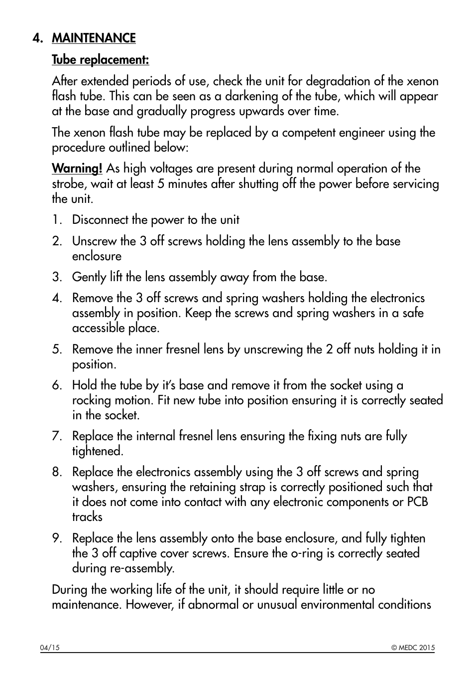 MEDC XB16 User Manual | Page 6 / 8