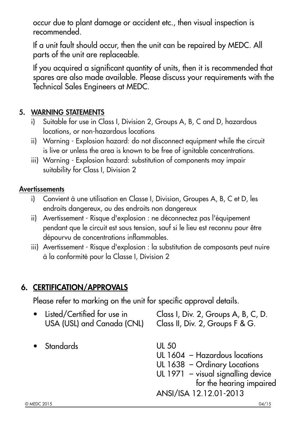 MEDC XB16 User Manual | Page 7 / 8