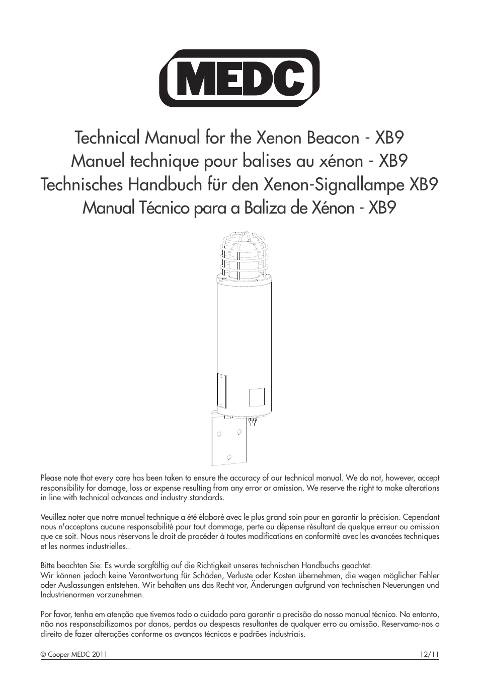 MEDC XB9 User Manual | 16 pages