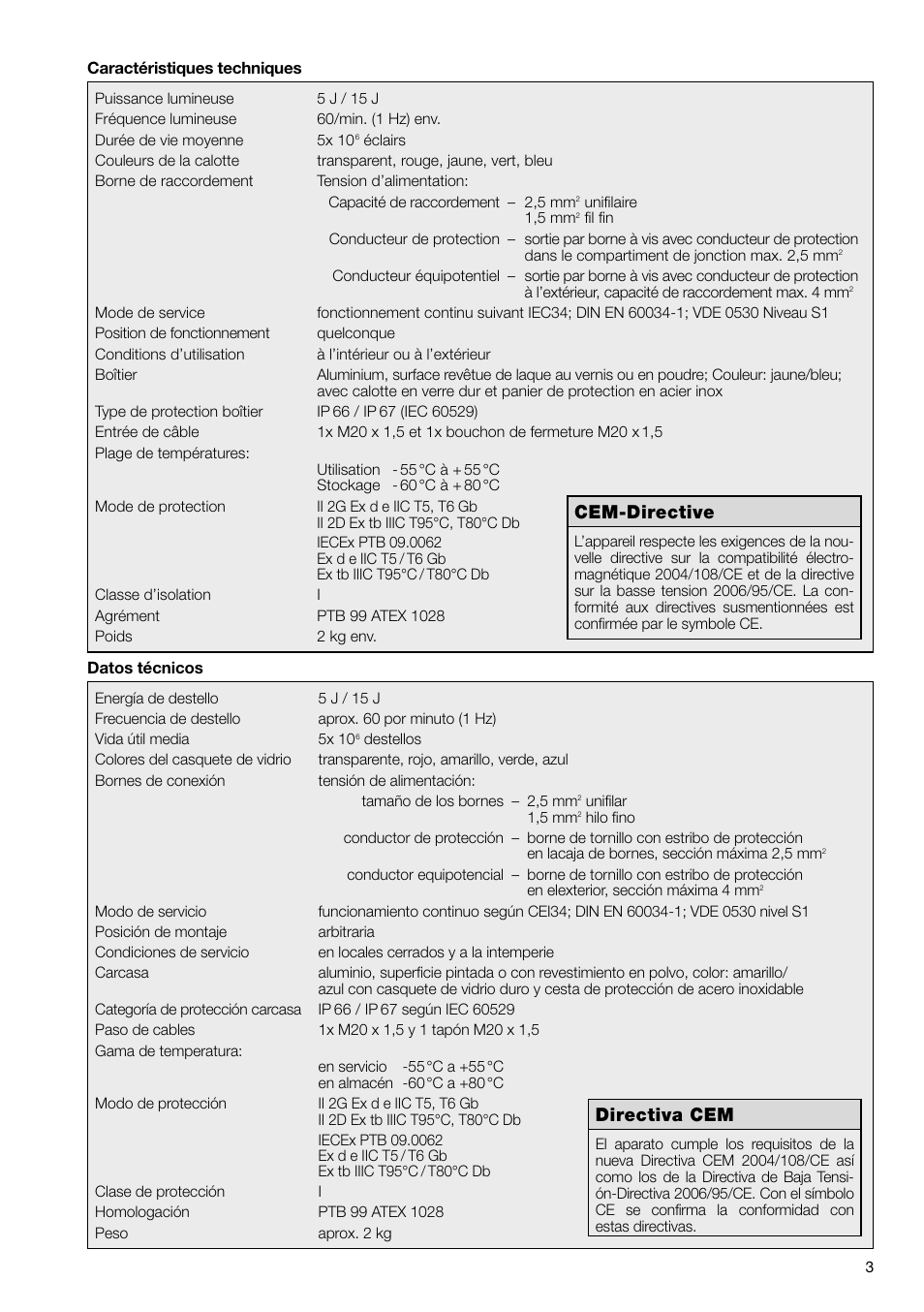 Cem-directive, Directiva cem | MEDC dSLB 20 LED User Manual | Page 3 / 8