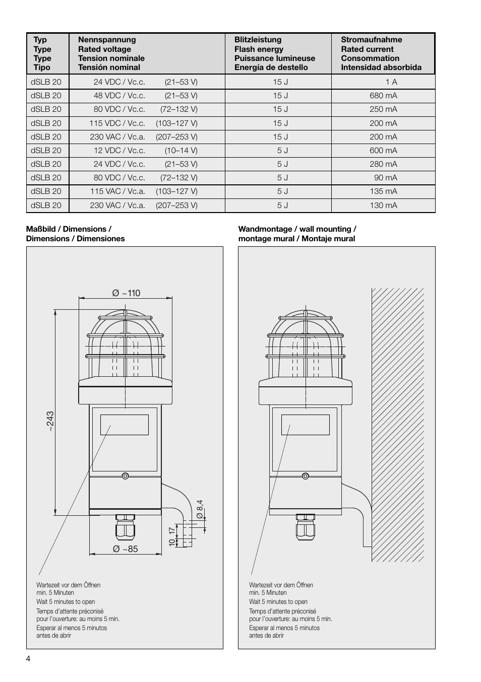 MEDC dSLB 20 LED User Manual | Page 4 / 8