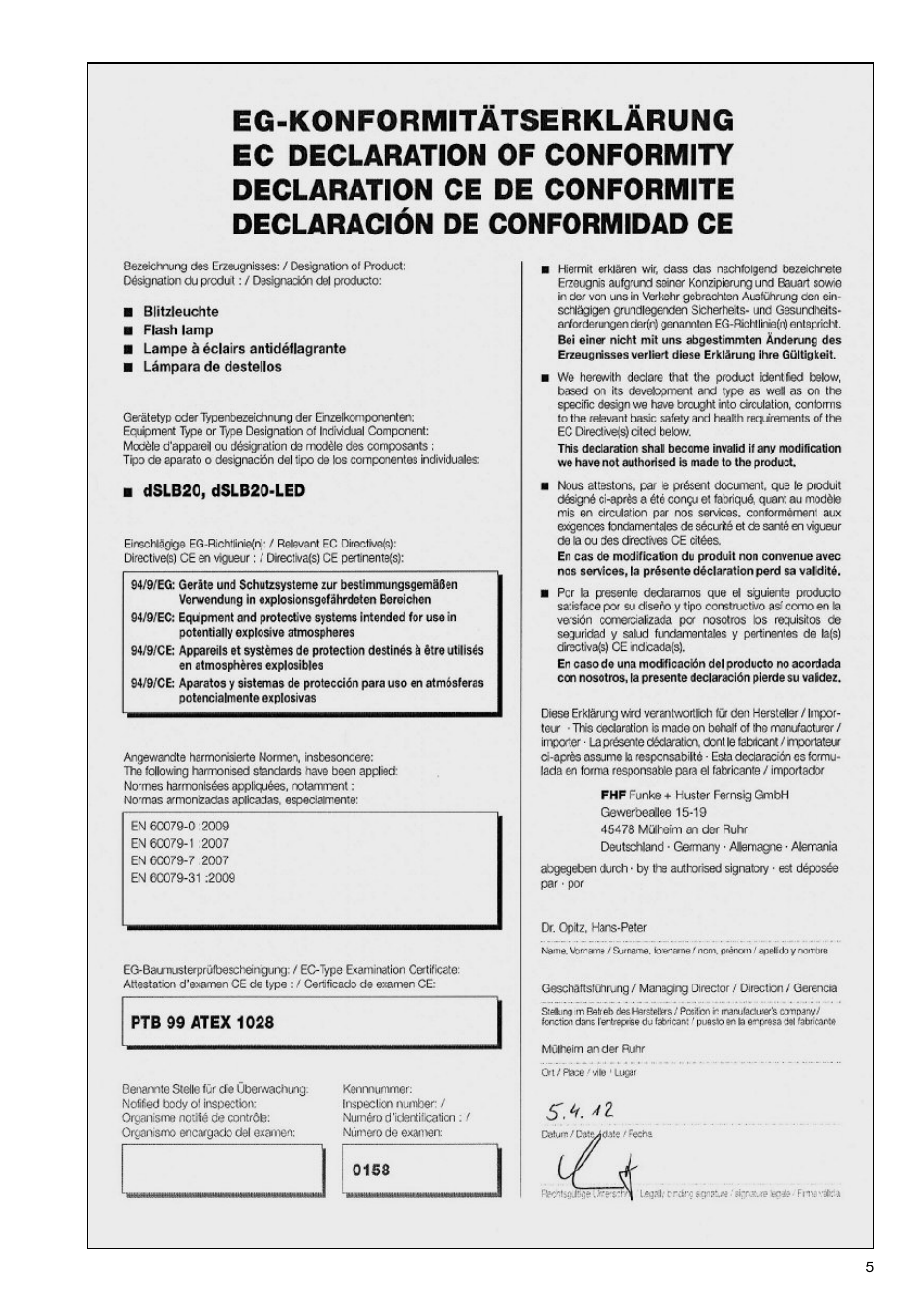 MEDC dSLB 20 LED User Manual | Page 5 / 8