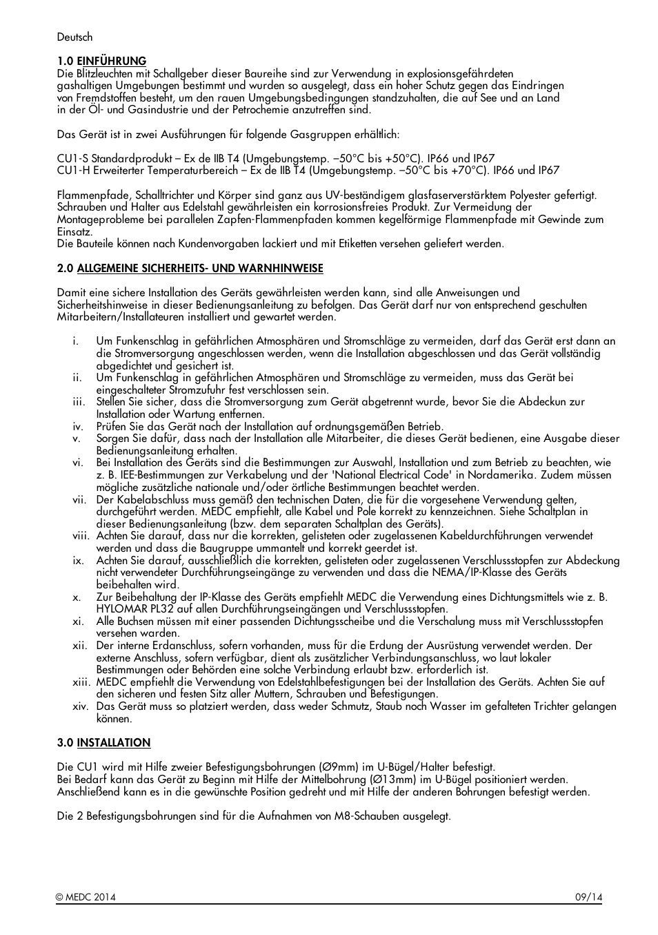 MEDC CU1 User Manual | Page 19 / 36