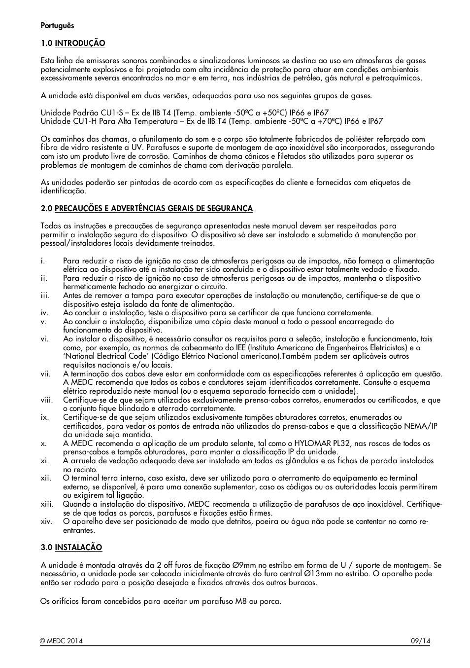 MEDC CU1 User Manual | Page 27 / 36