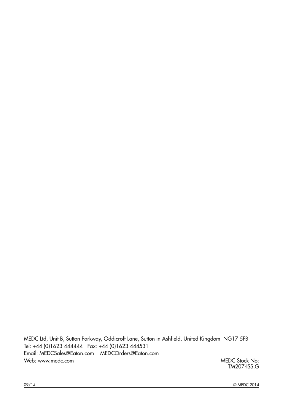 MEDC CU1 User Manual | Page 36 / 36