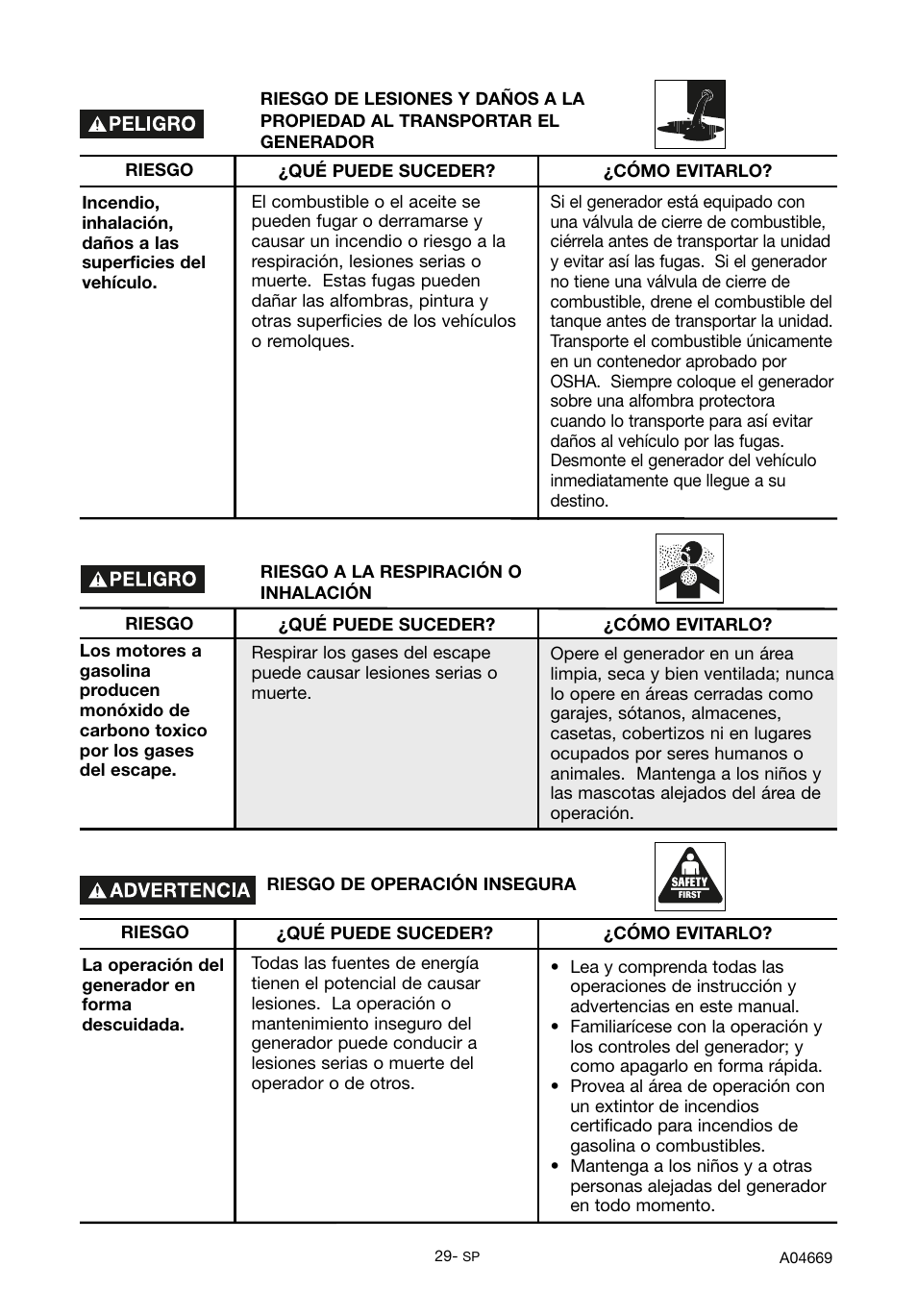 DeVillbiss Air Power Company PowerBack GM1000 User Manual | Page 29 / 72