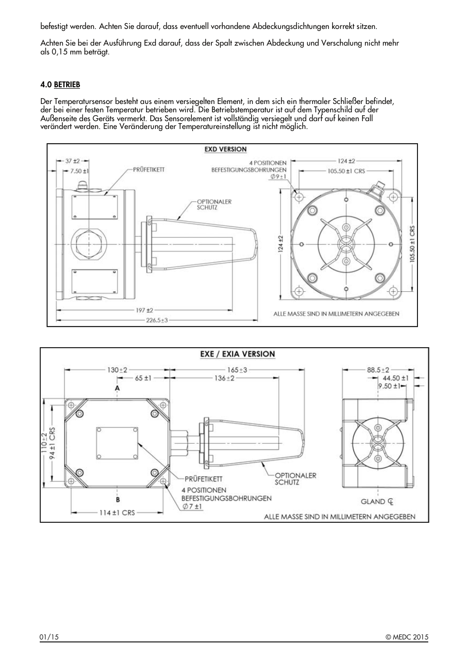 MEDC HD1 Range User Manual | Page 12 / 24
