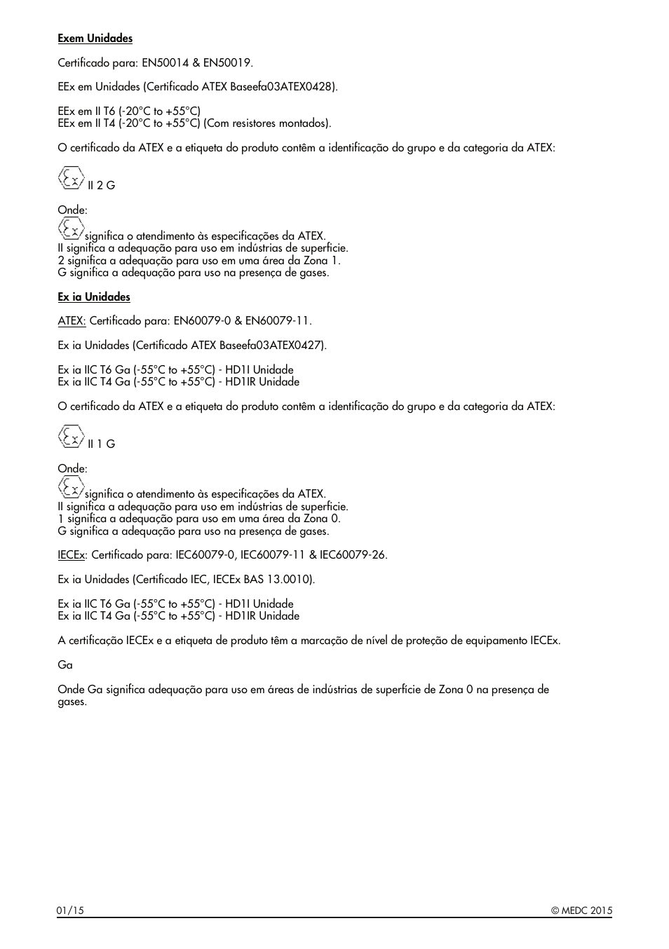 MEDC HD1 Range User Manual | Page 18 / 24