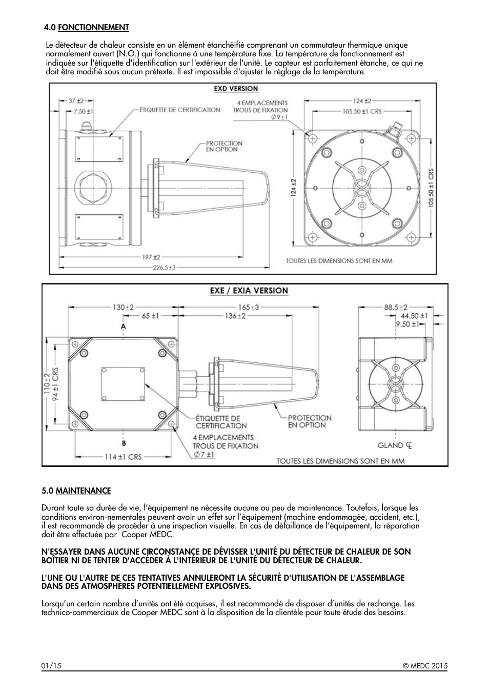 MEDC HD1 Range User Manual | Page 8 / 24