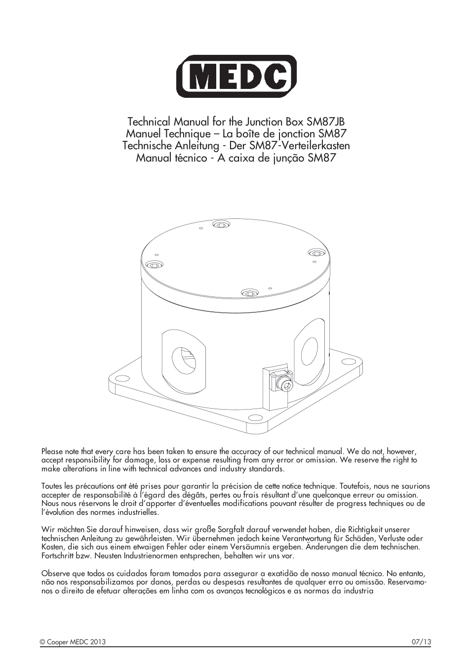 MEDC SM87JB User Manual | 16 pages