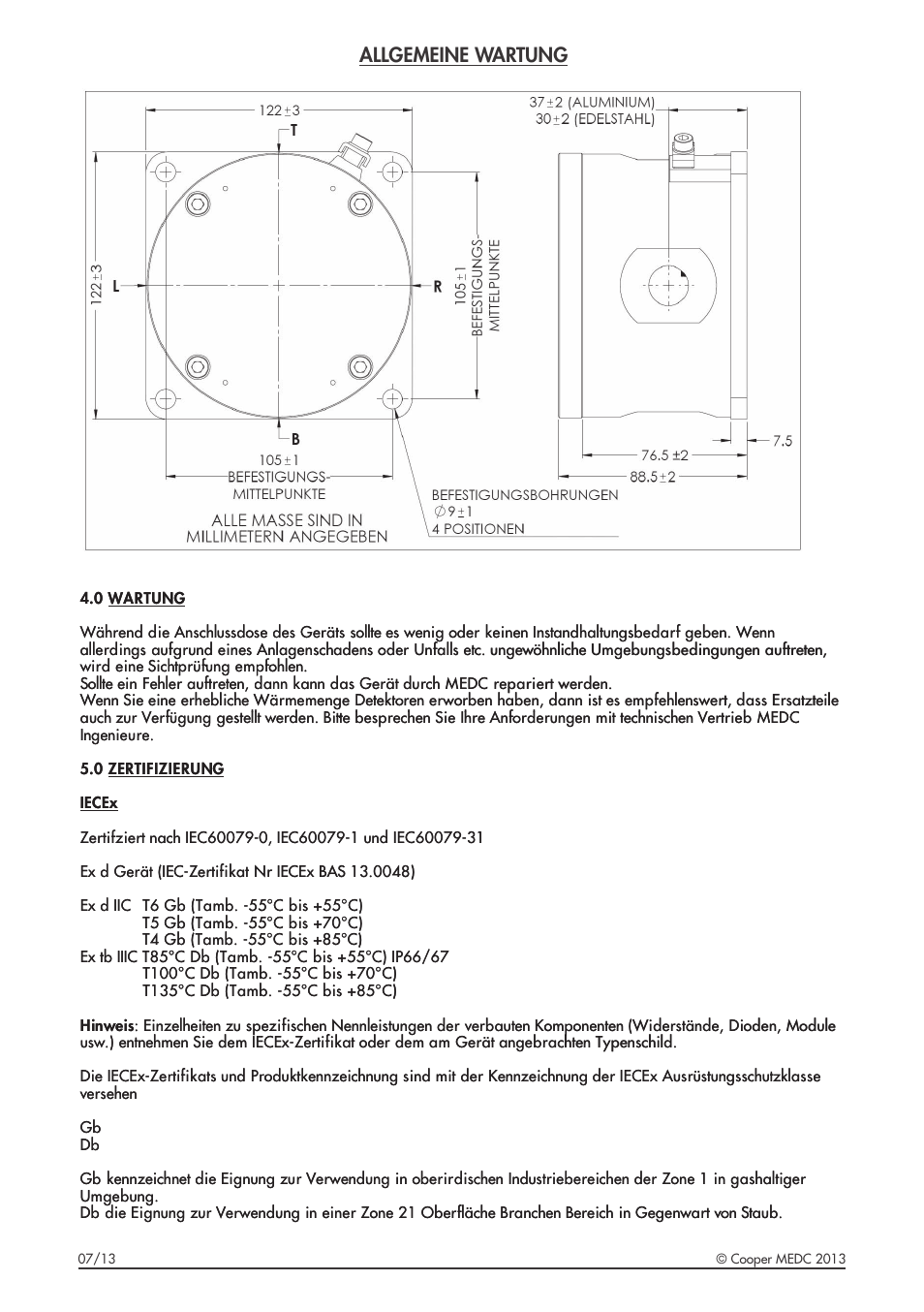 Allgemeine wartung | MEDC SM87JB User Manual | Page 10 / 16