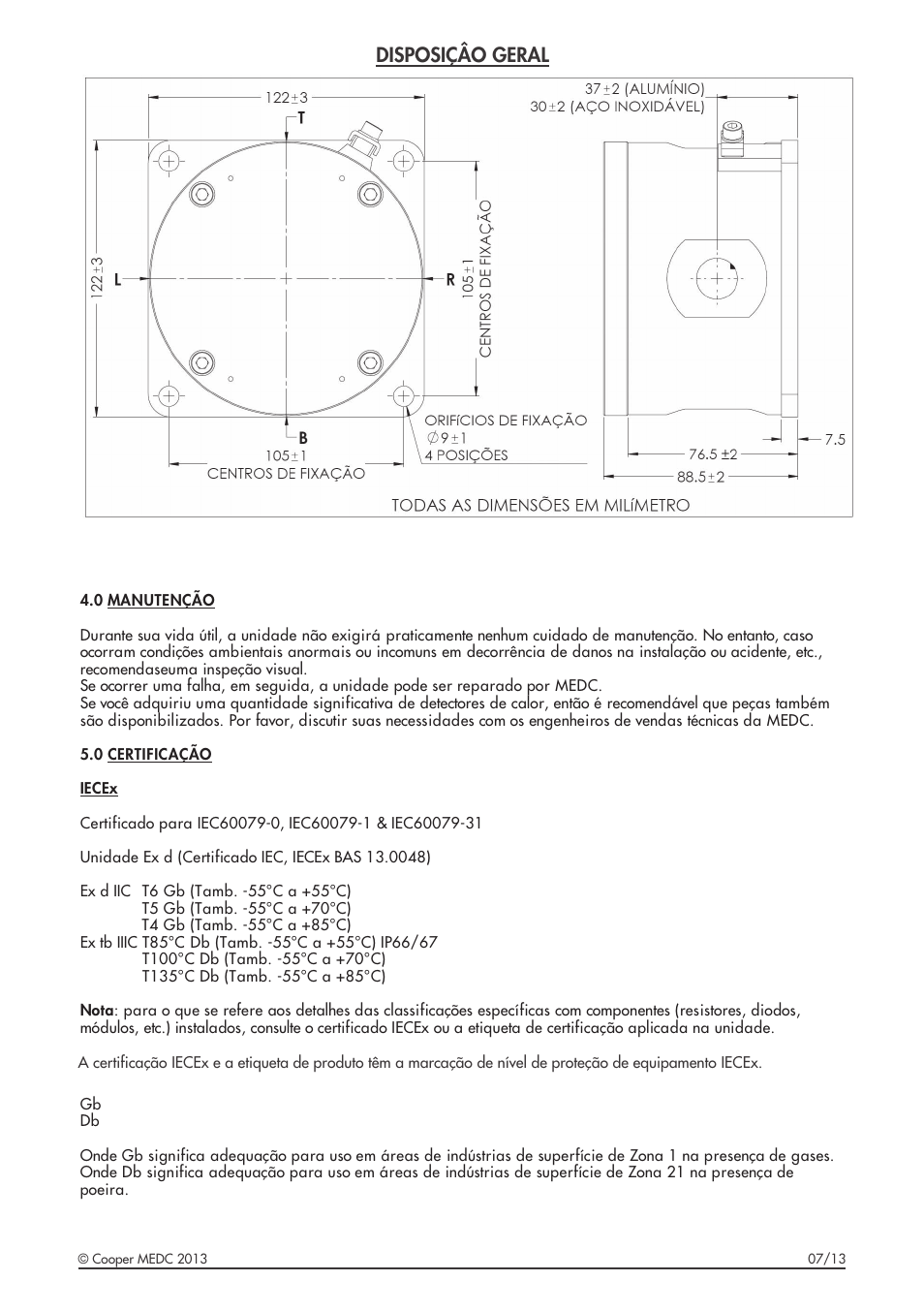 Disposiçâo geral | MEDC SM87JB User Manual | Page 13 / 16