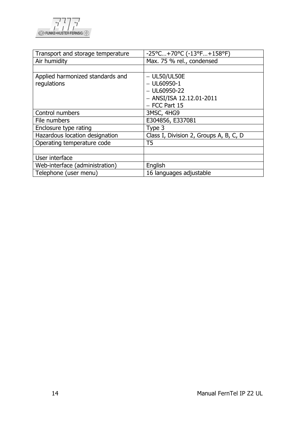 MEDC Ex FernTel IP User Manual | Page 14 / 16