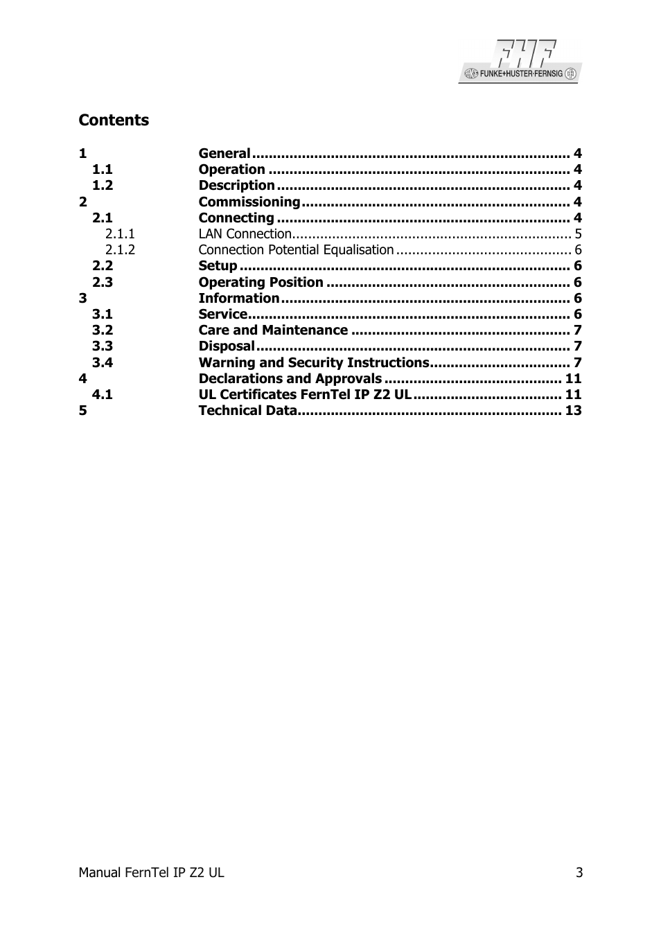 MEDC Ex FernTel IP User Manual | Page 3 / 16