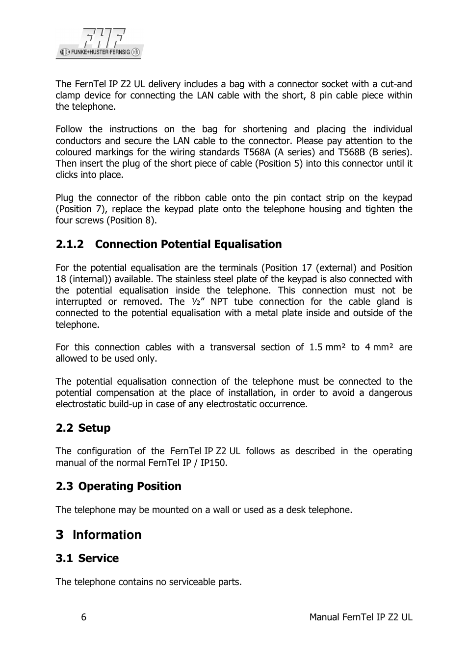 3 information | MEDC Ex FernTel IP User Manual | Page 6 / 16