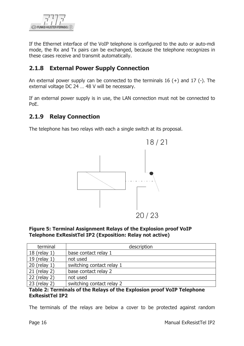 MEDC Ex ResistTel IP2 User Manual | Page 16 / 30
