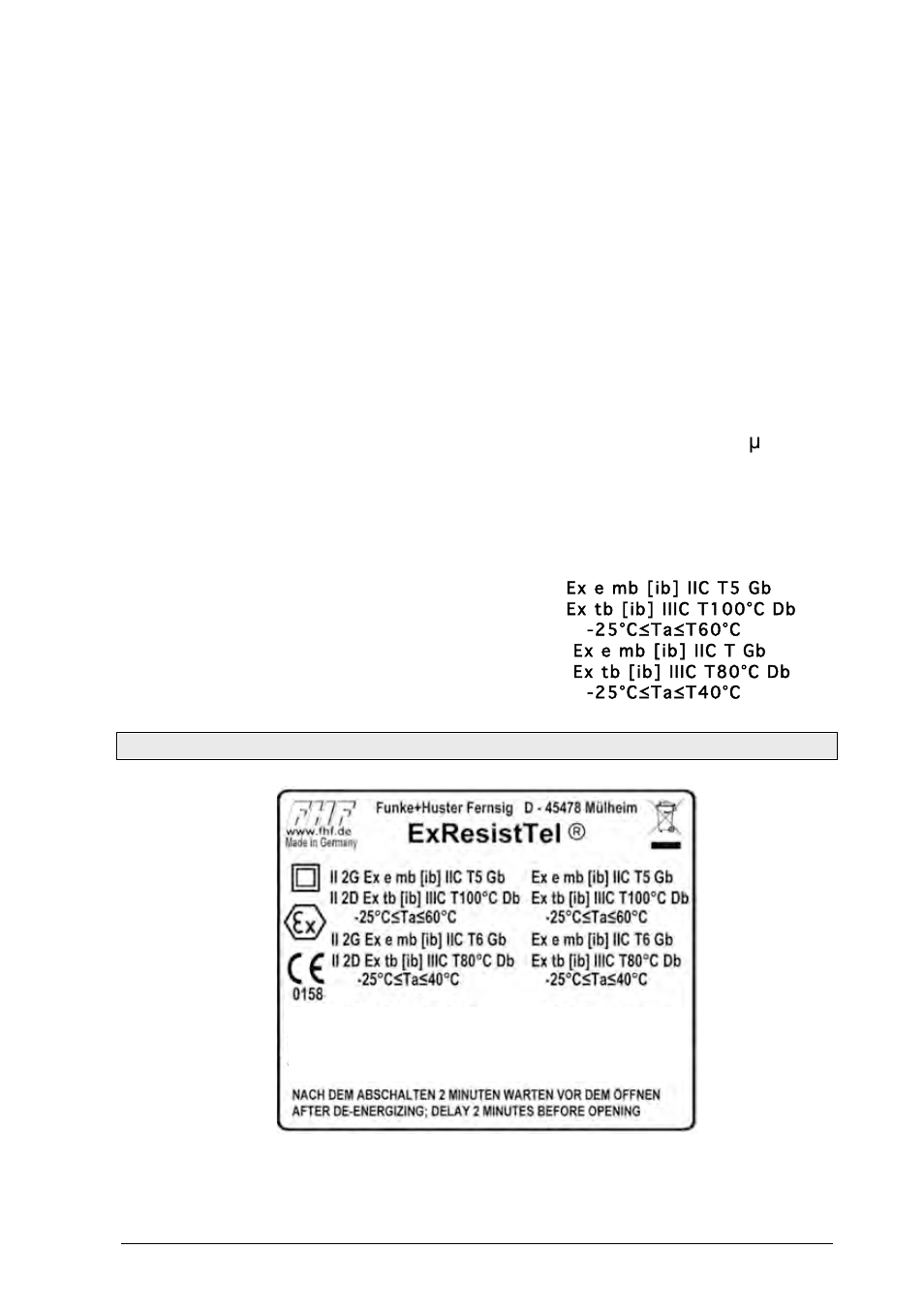 MEDC Ex ResistTel MB User Manual | Page 15 / 36