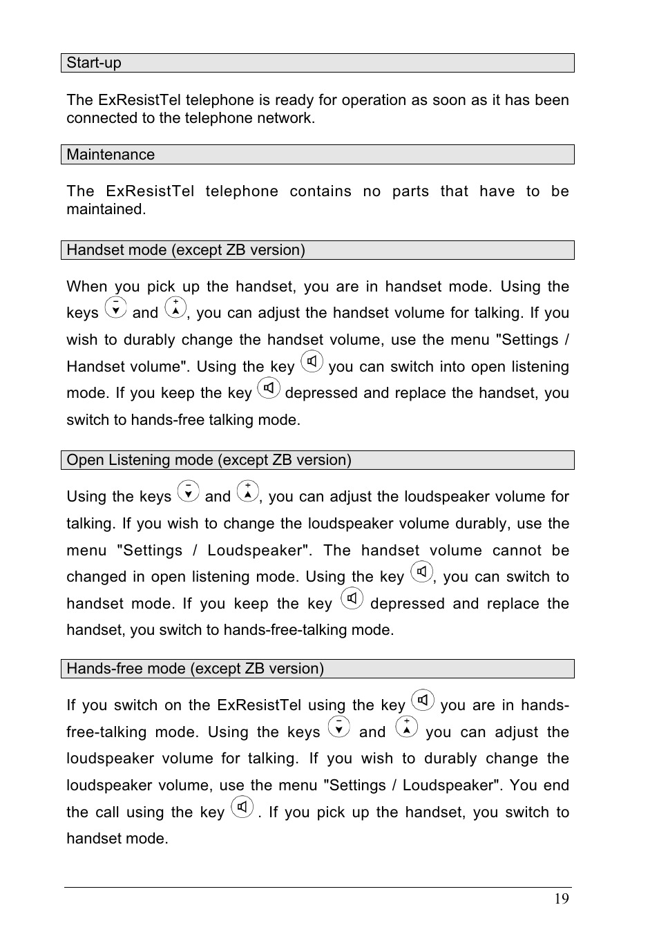 MEDC Ex ResistTel User Manual | Page 19 / 38