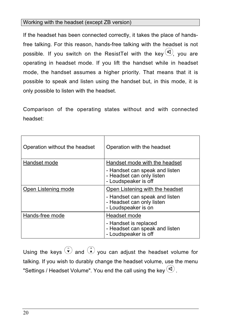 MEDC Ex ResistTel User Manual | Page 20 / 38
