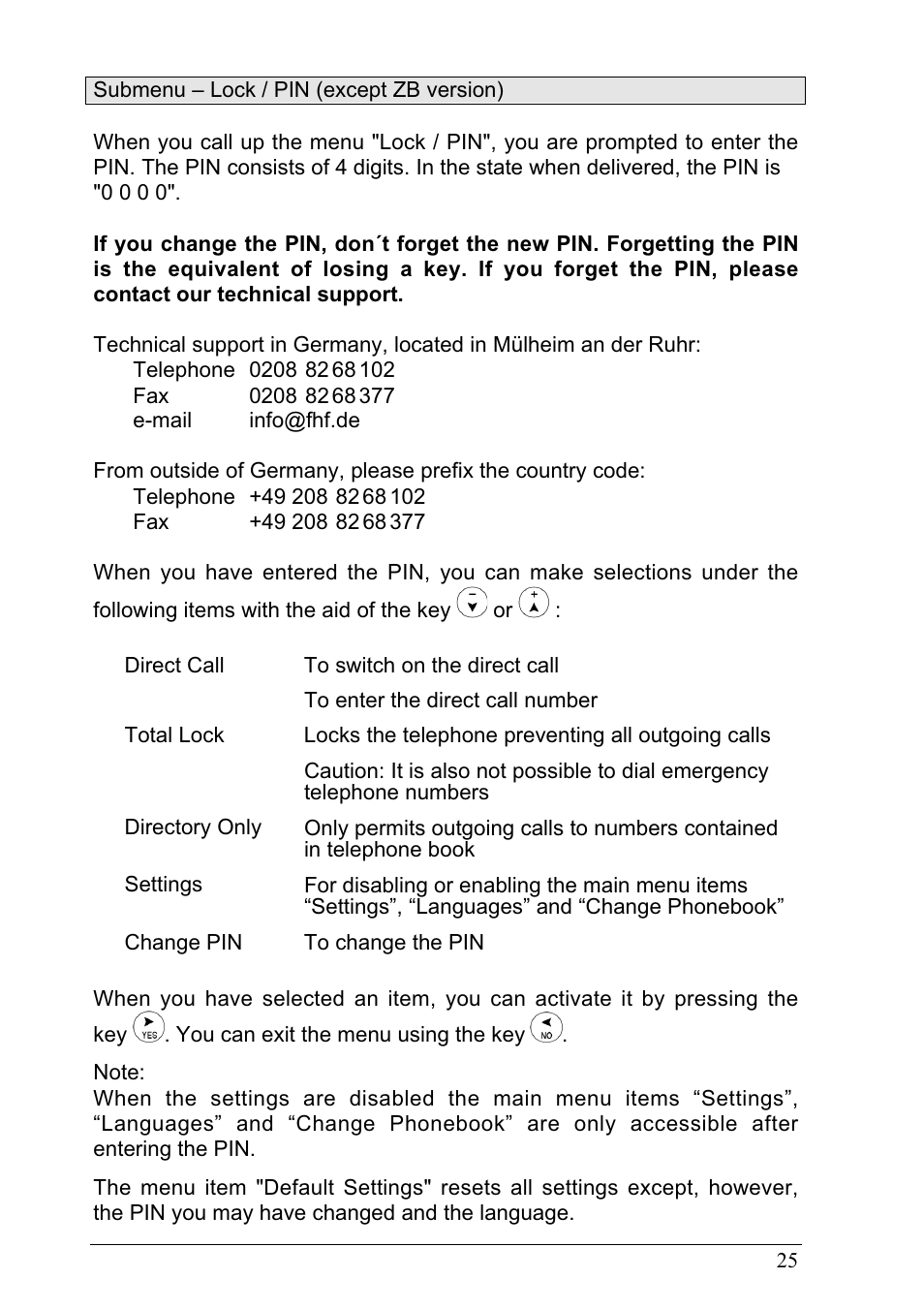 MEDC Ex ResistTel User Manual | Page 25 / 38