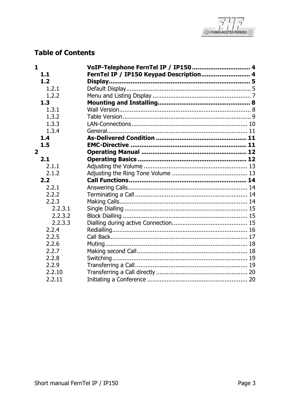 MEDC Weatherproof FernTel IP User Manual | Page 3 / 22