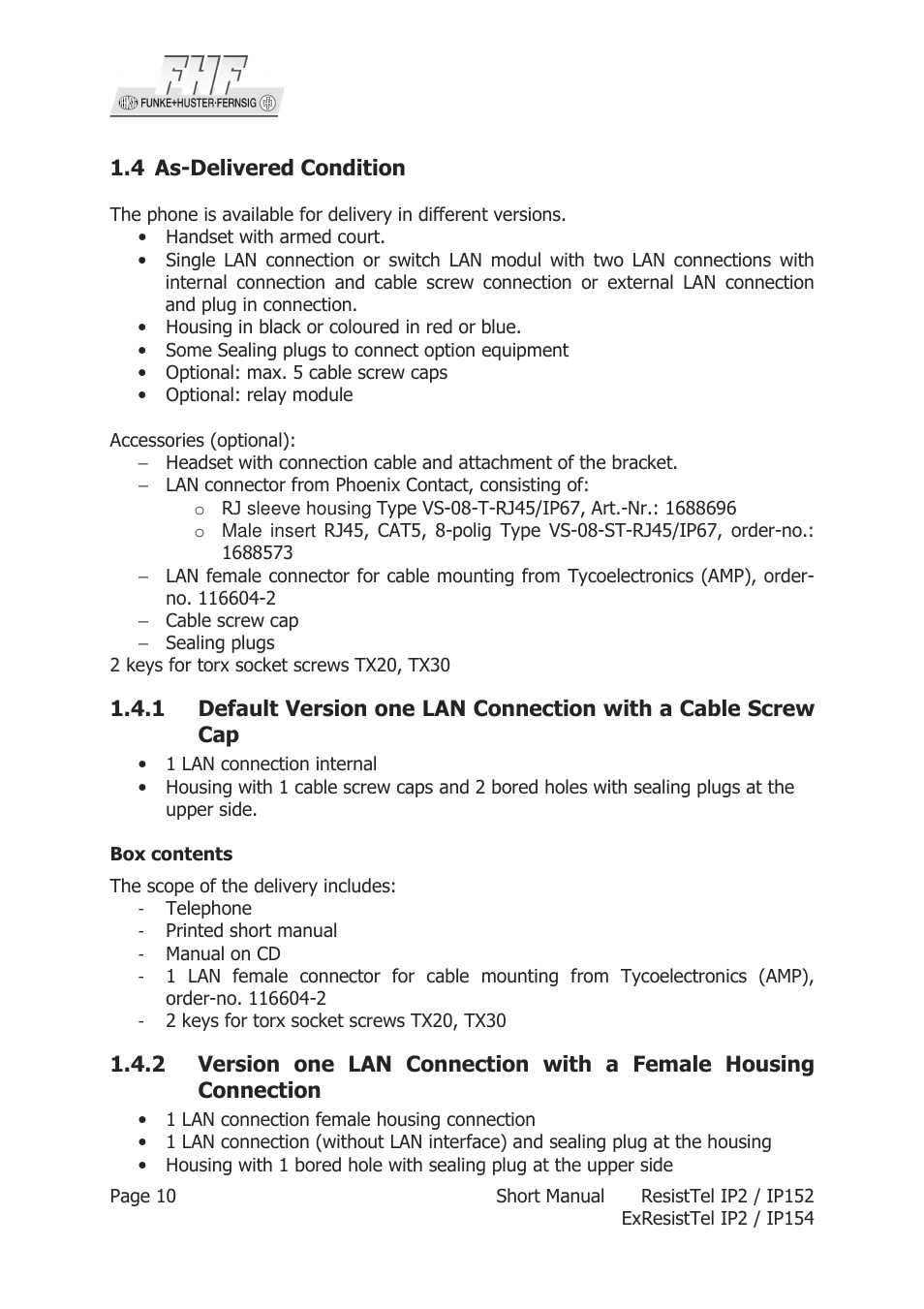 MEDC Weatherproof ResistTel IP User Manual | Page 10 / 40
