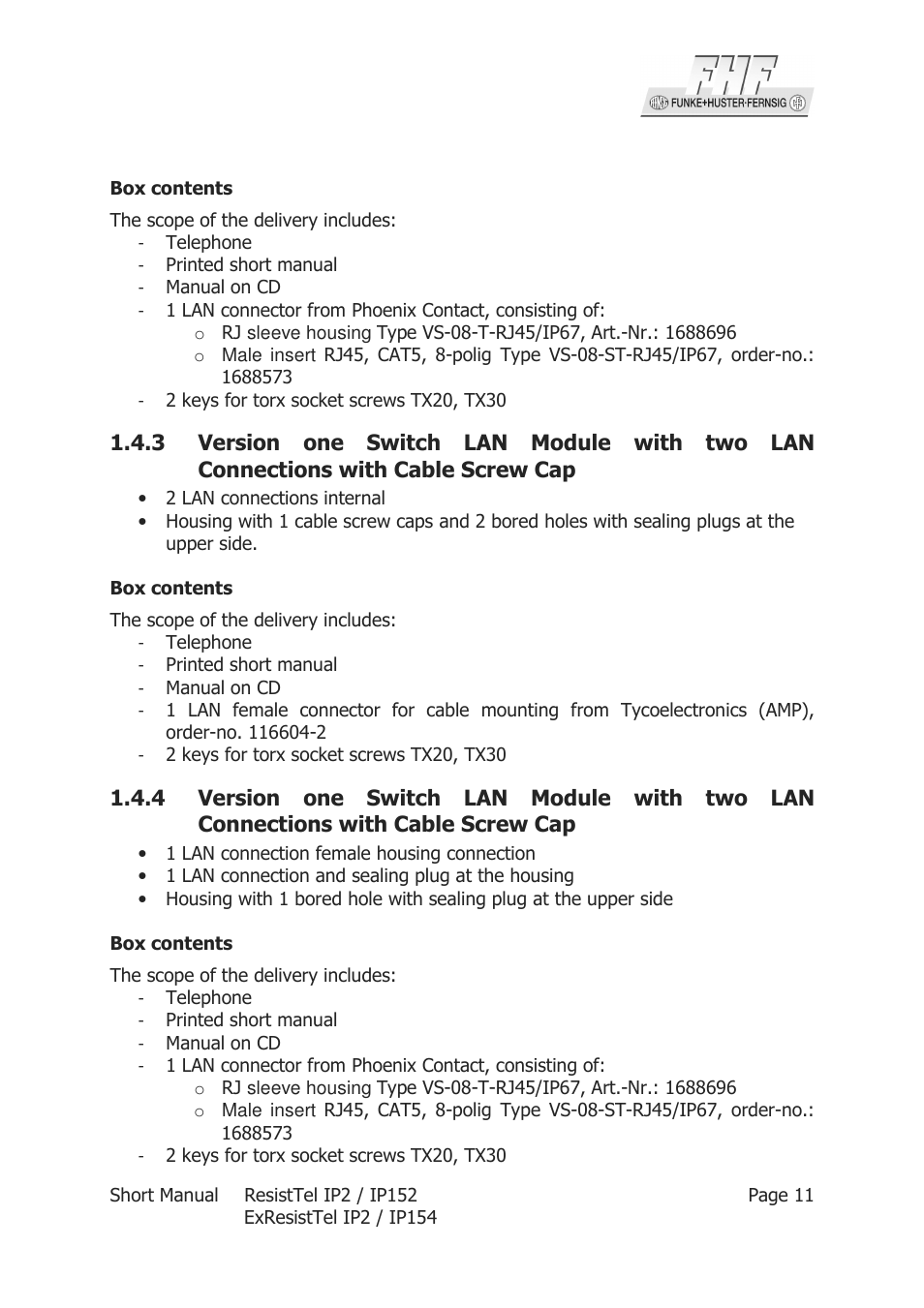 MEDC Weatherproof ResistTel IP User Manual | Page 11 / 40