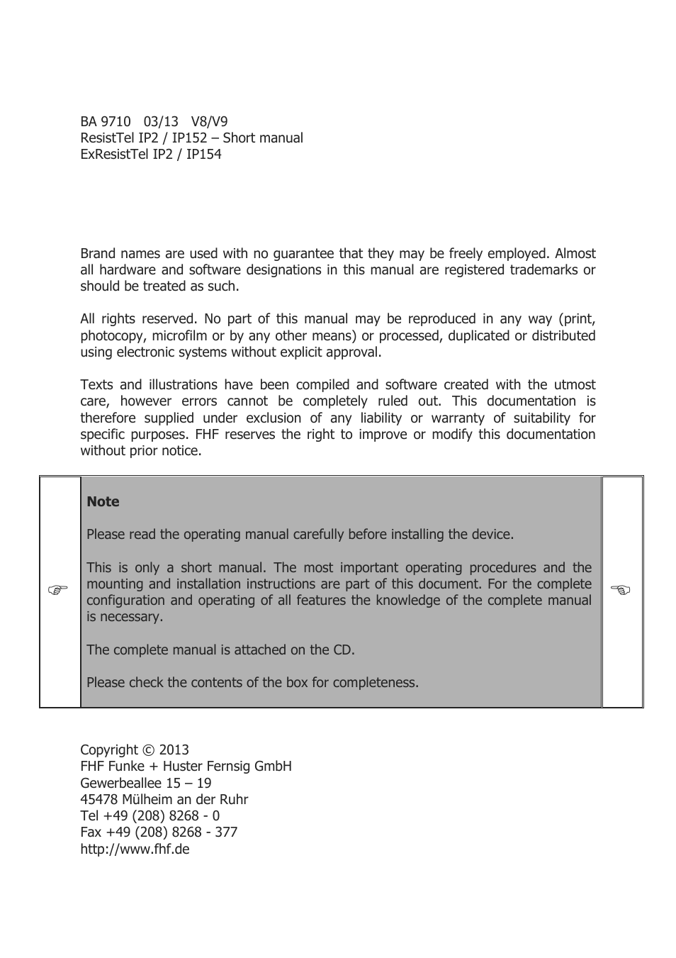 MEDC Weatherproof ResistTel IP User Manual | Page 2 / 40