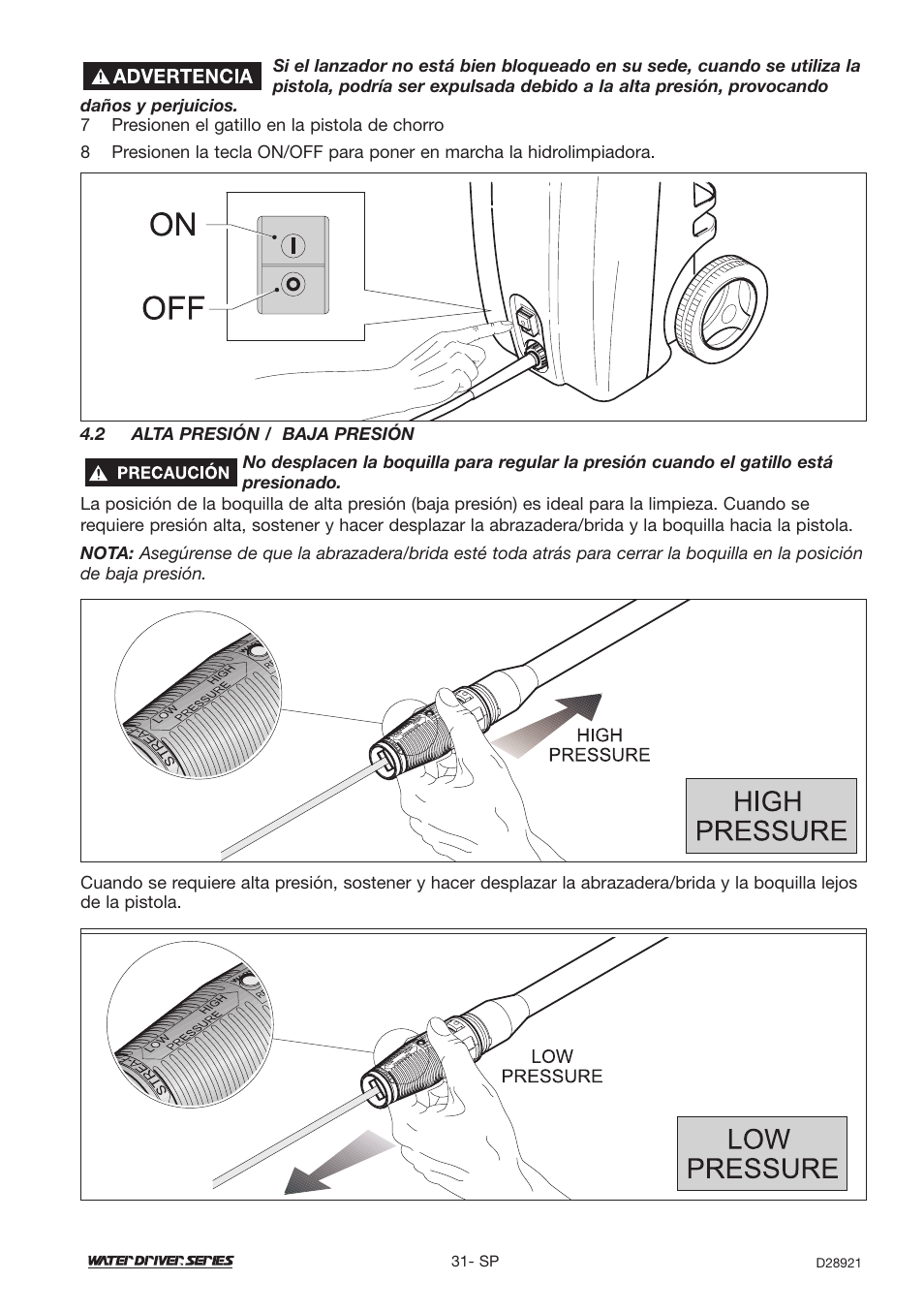 DeVillbiss Air Power Company Water Driver WD1600E User Manual | Page 31 / 60