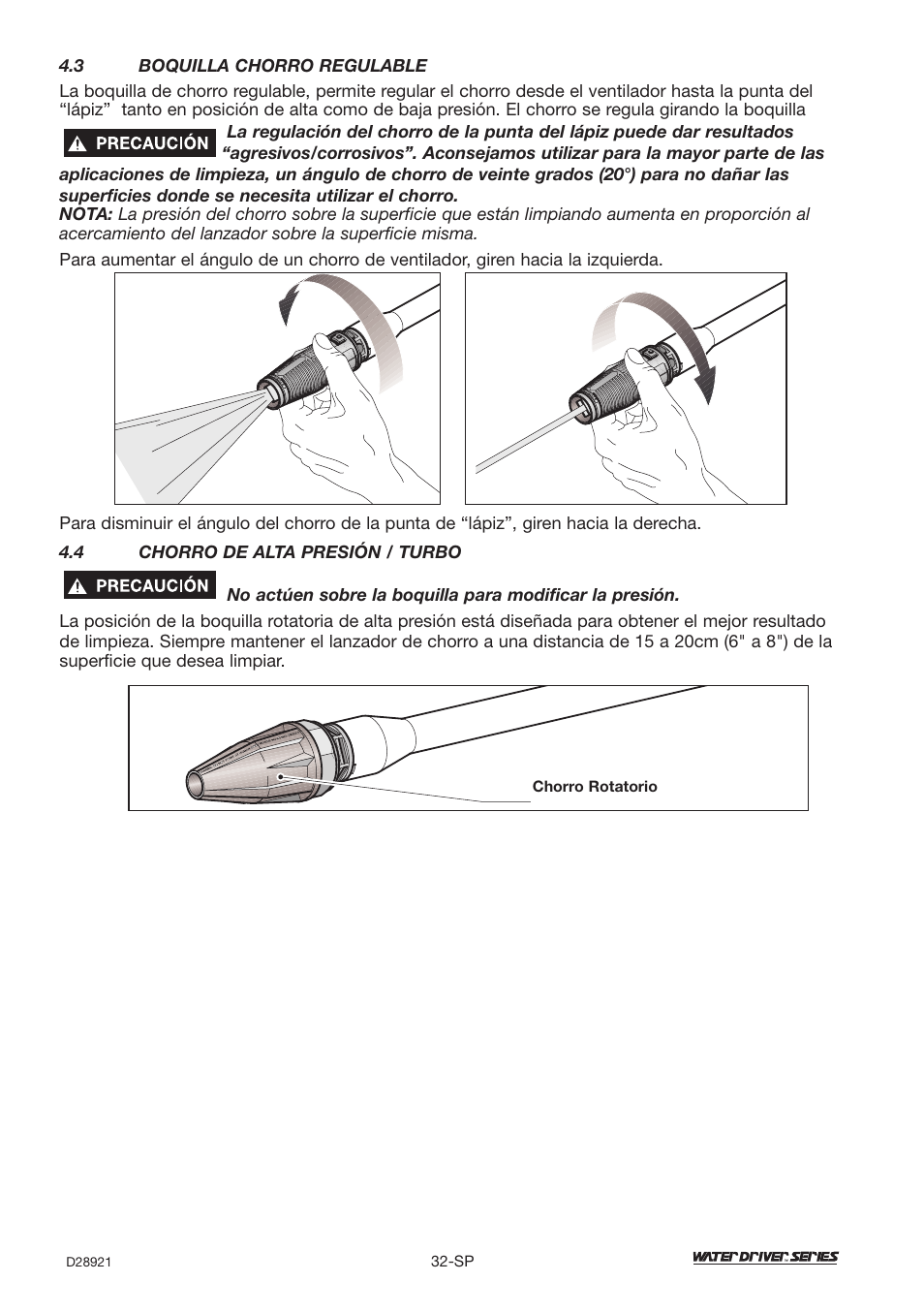 DeVillbiss Air Power Company Water Driver WD1600E User Manual | Page 32 / 60