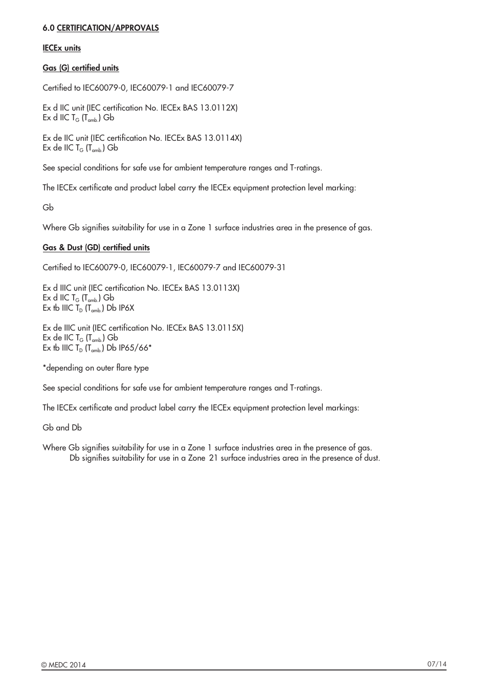 MEDC DB3B User Manual | Page 13 / 56