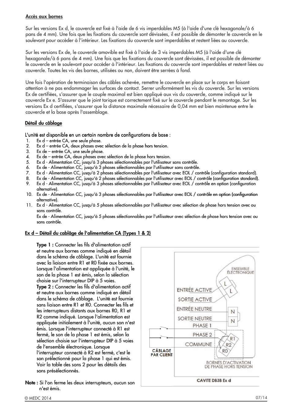 MEDC DB3B User Manual | Page 17 / 56