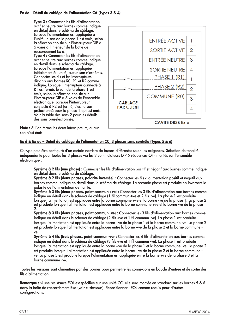 MEDC DB3B User Manual | Page 18 / 56