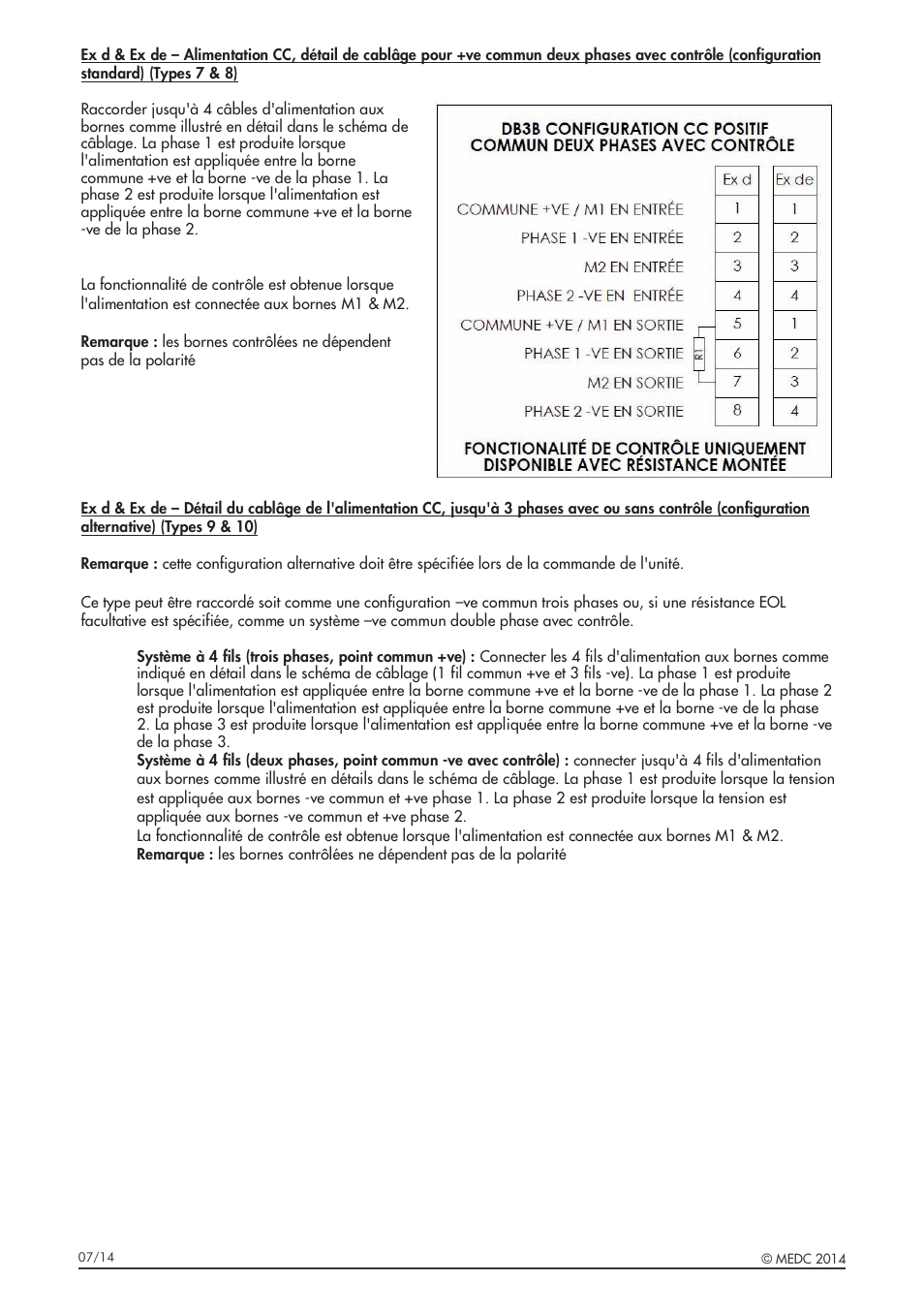 MEDC DB3B User Manual | Page 20 / 56