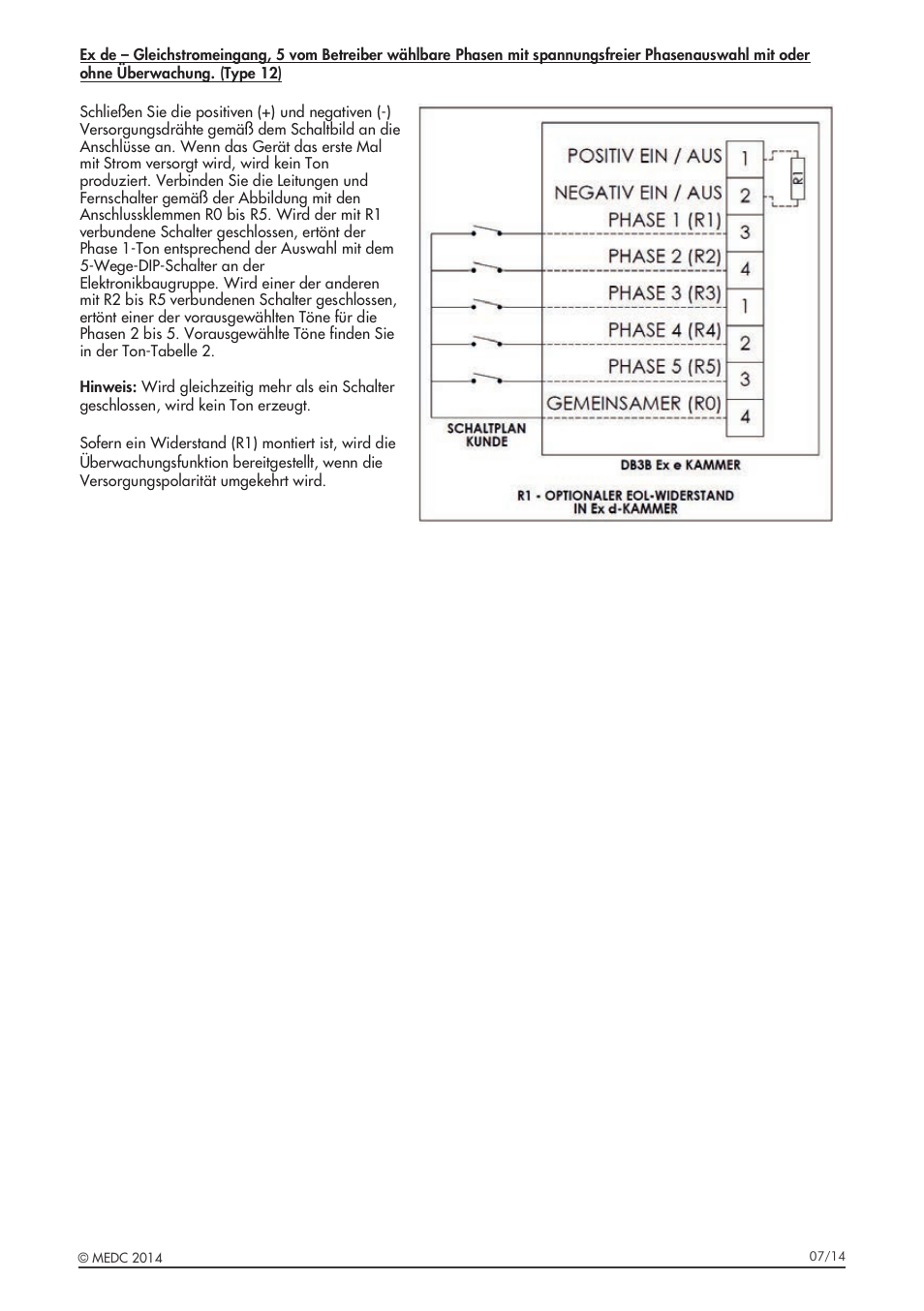 MEDC DB3B User Manual | Page 35 / 56