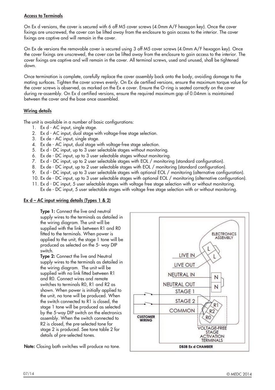 MEDC DB3B User Manual | Page 4 / 56