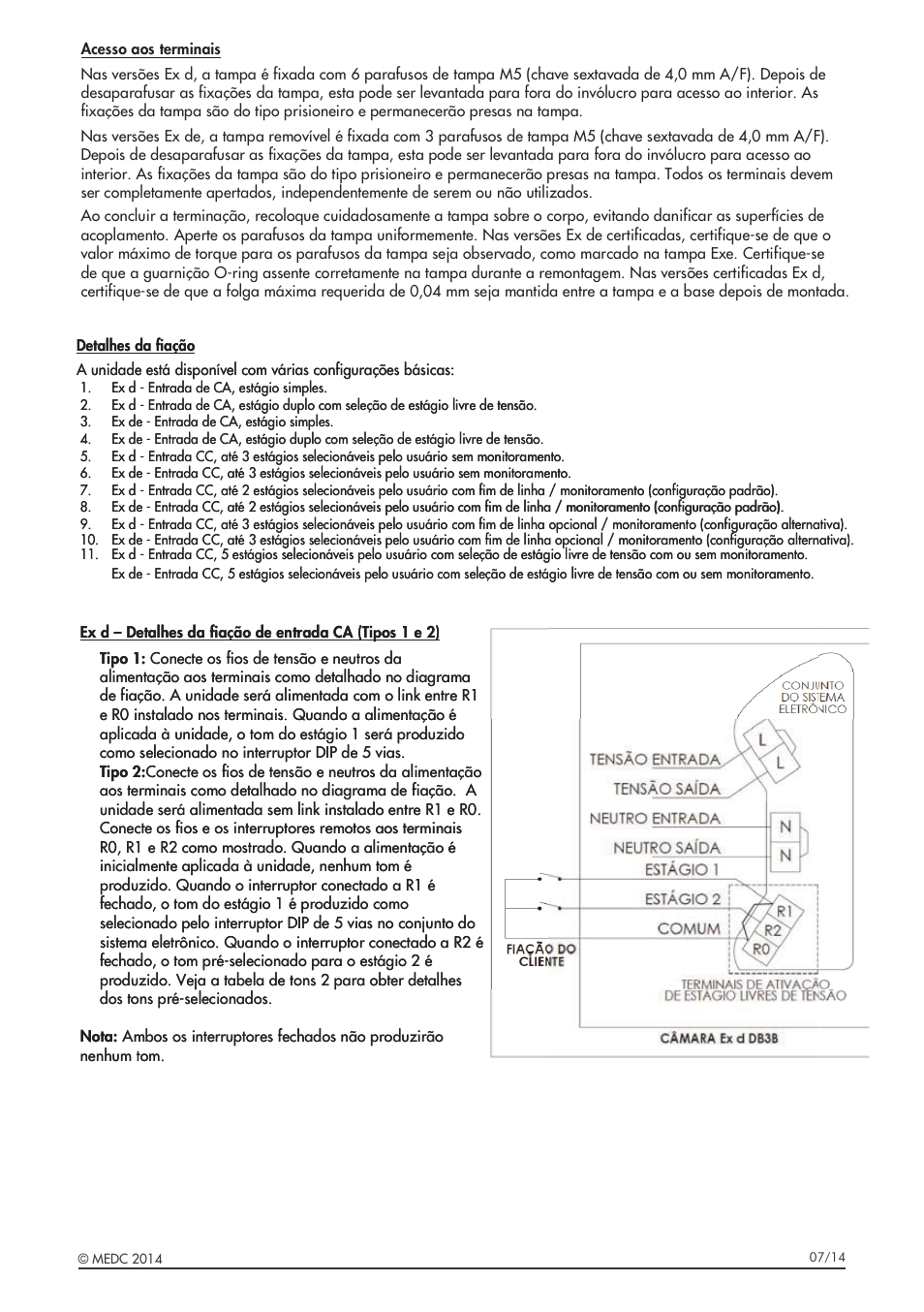 MEDC DB3B User Manual | Page 43 / 56