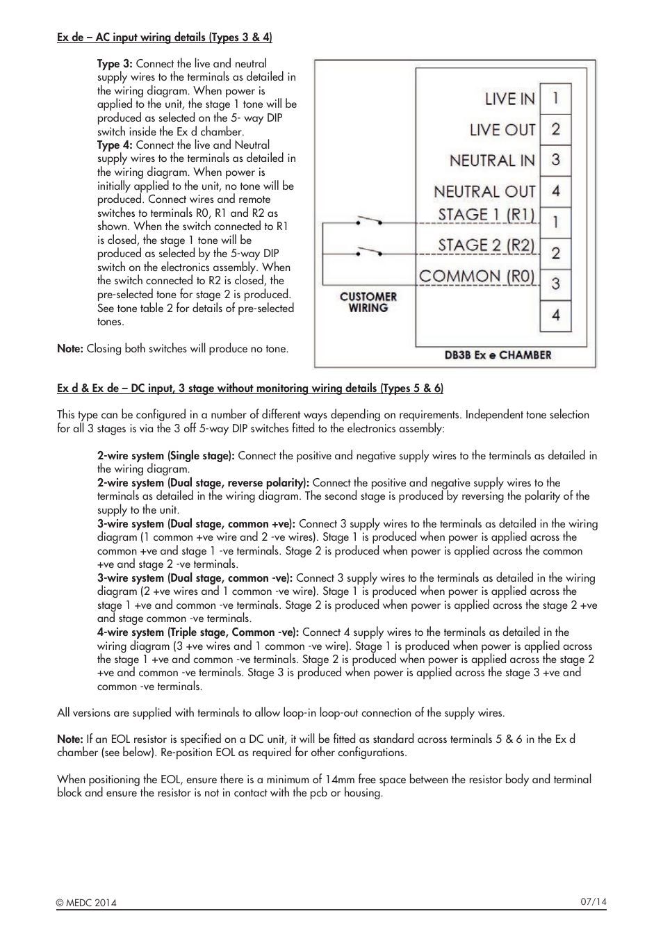 MEDC DB3B User Manual | Page 5 / 56
